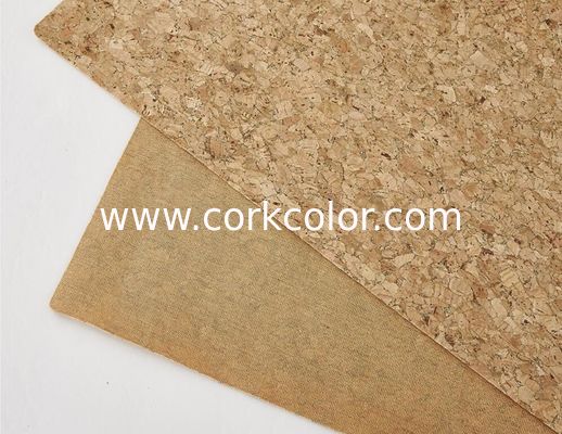 Cork Leather with Natural Cork Veneer and PU Backing for Bag, Sofa, Wallet etc