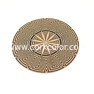 Natural Cork Fabric Engineered for Vibration Damping and Static Electricity Reduction in Vinyl Record Player Accessories