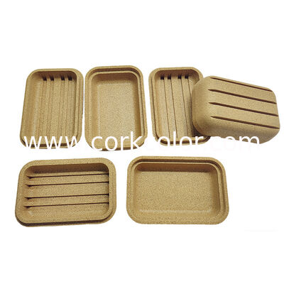 Custom Molded Integrated Eco Cork Soap Box Complex Shape Handicraft Storage Case