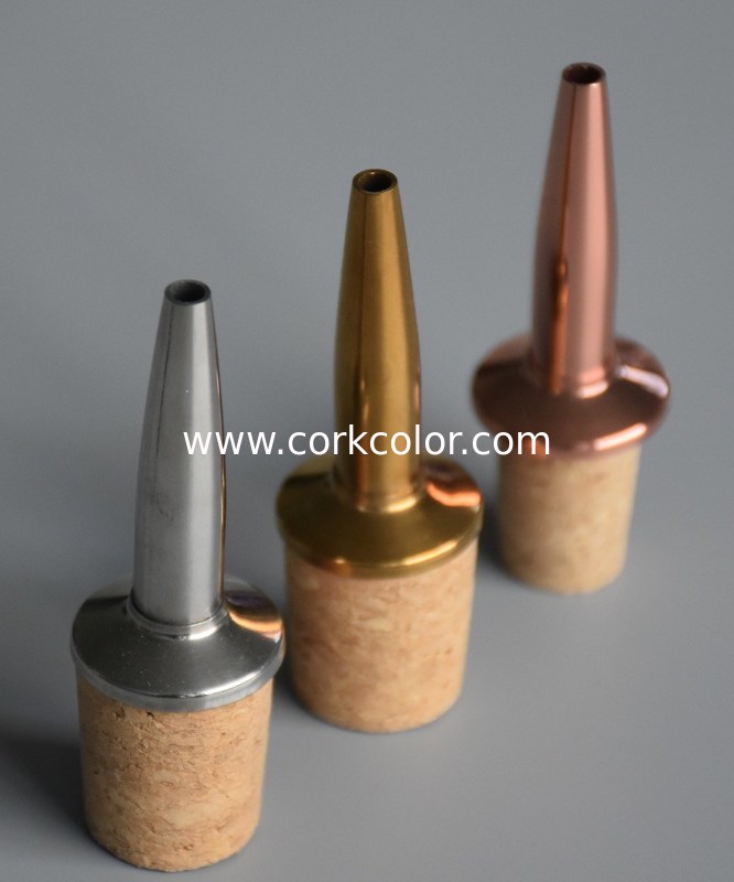 China Wholesale Stainless Steel Dasher Cork Top for 19mm Diameter Bottle